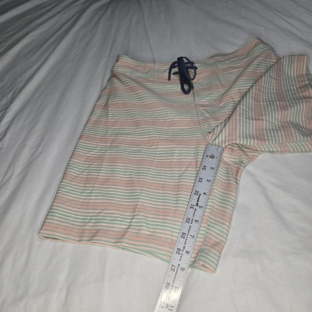 Southern Tide Swim Trunks Mens Small Stripe Mesh Lined Fishing Beach Lightweight